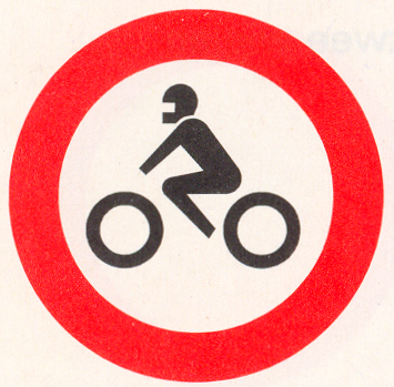 Gesloten voor motorfietsen