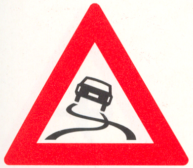 Let op: Slipgevaar