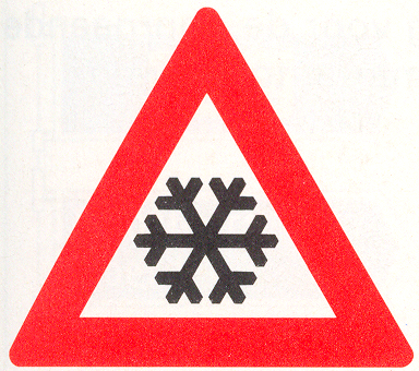 Let op: IJzel of sneeuw